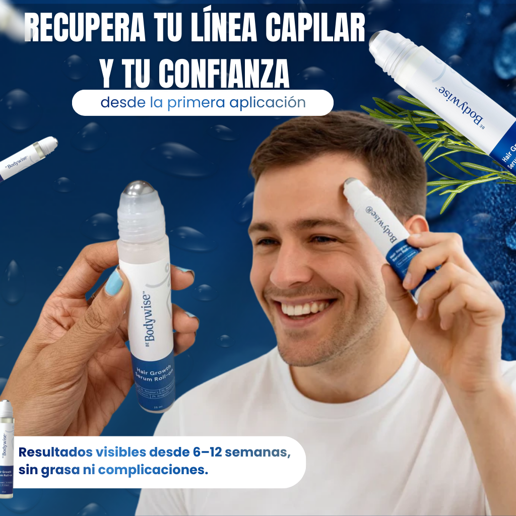 Roll-On AntiCaida – BodyWise -Estimulación activa del crecimiento capilar desde la raíz