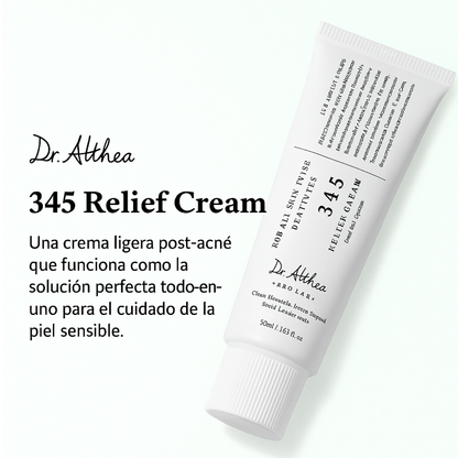 Cream 345 Relief - Dr. Althea (60ml) -Cuidado avanzado para piel sensible e irritada