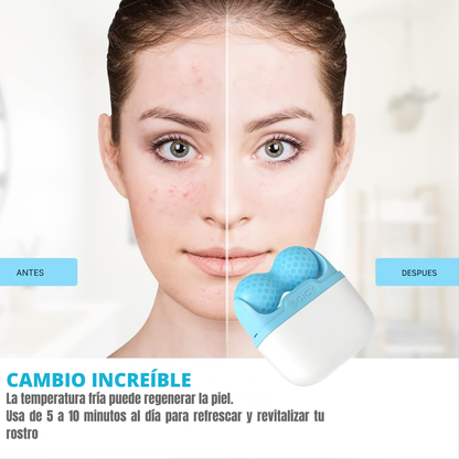 Ice Roller ™ Renueva, Refresca,Revive y Resplandece tu rostro en 5 minutos al día
