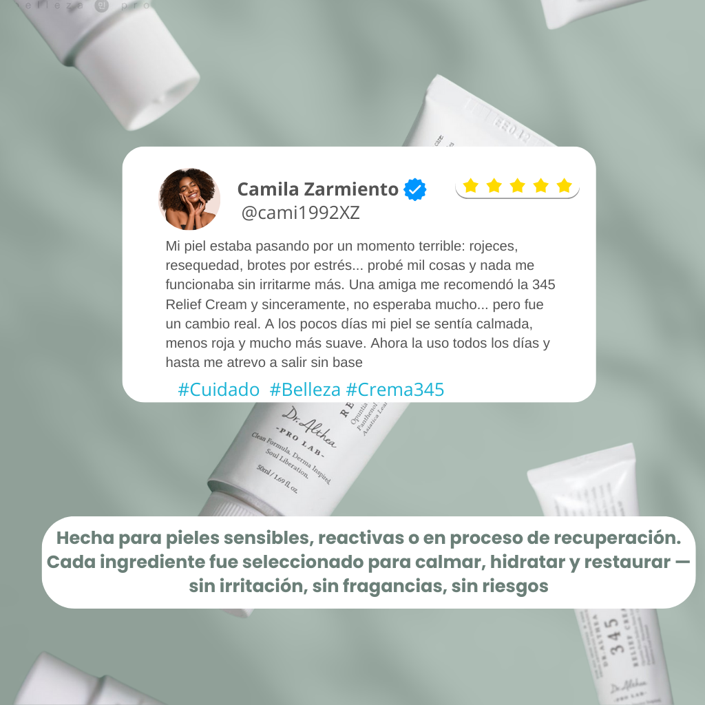 Cream 345 Relief - Dr. Althea (60ml) -Cuidado avanzado para piel sensible e irritada