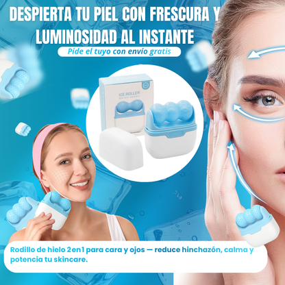 Ice Roller ™ Renueva, Refresca,Revive y Resplandece tu rostro en 5 minutos al día